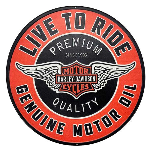 Harley Davidson Live To Ride Sign
