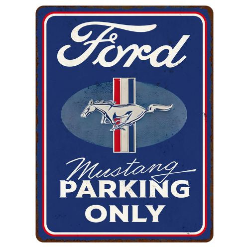 Ford Mustang Parking Tin Sign