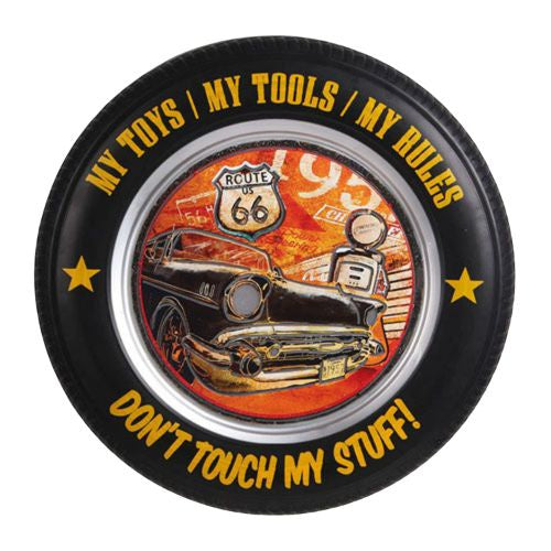 Route 66 Tyre Sign With Light