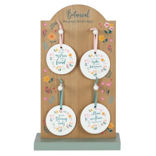 Botanical Hanging Ceramic Signs