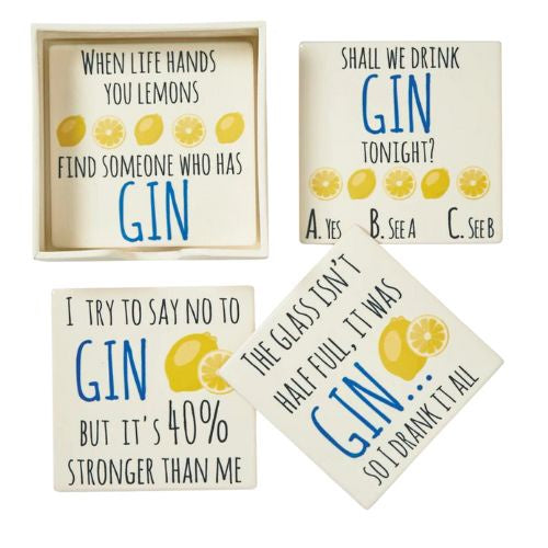 Gin Coaster Set