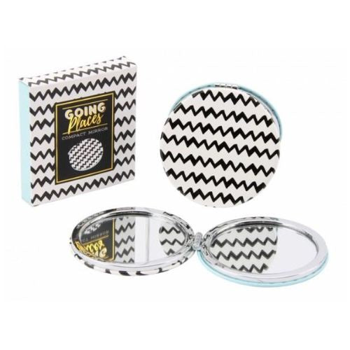 Going Places Compact Mirror - Blue