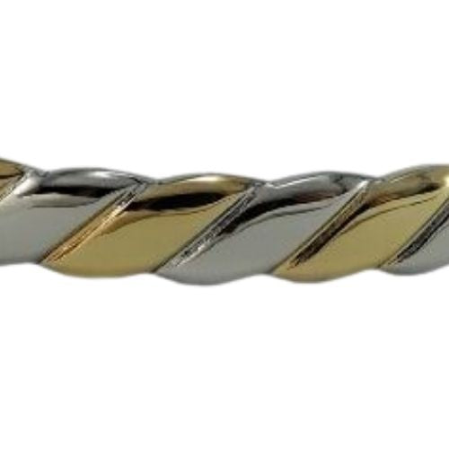 Twist Pattern Bracelet - Gold & Silver