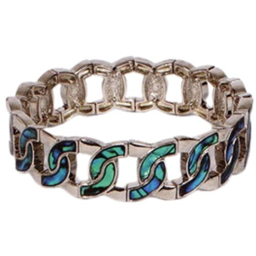 Interlocking Circles Paua Bracelet