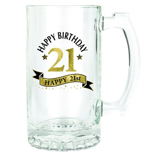 Beer Stein - 21st with Wooden Box