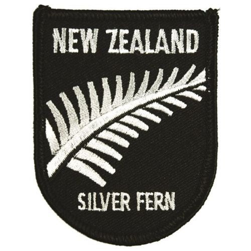 New Zealand Silver Fern Iron On Patch