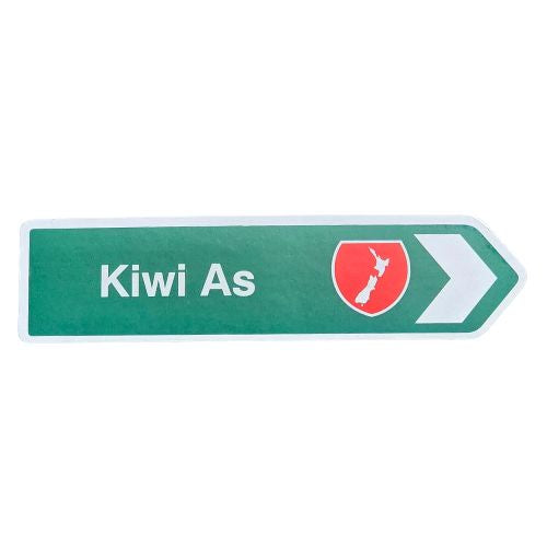 Kiwi As Roadsign Magnet Green