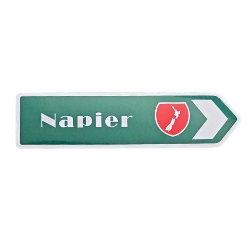 Napier Roadsign Magnet Green - Map