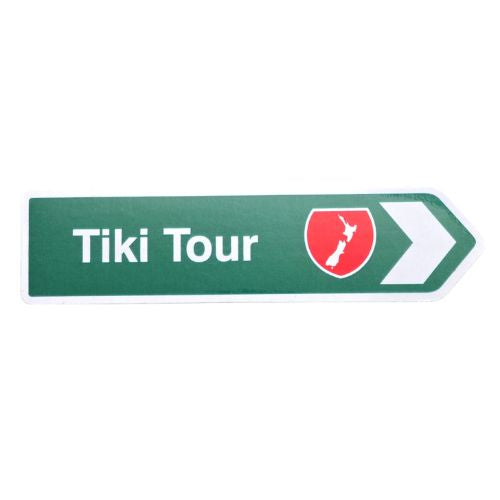 Tiki Tour Roadsign Magnet Green