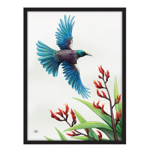 Sophie Blokker Framed Canvas Print - Tui in Flight