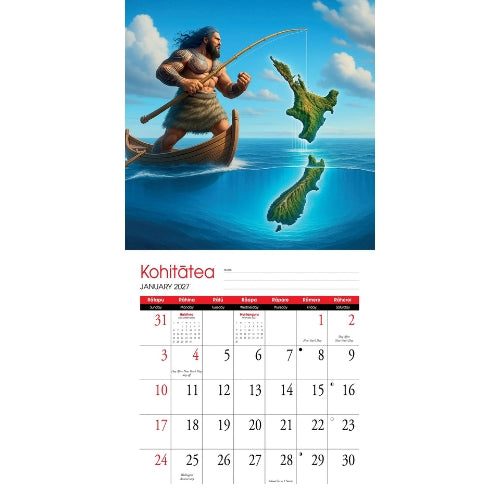 Doug Healey Maori Art Wall Calendar - 2027