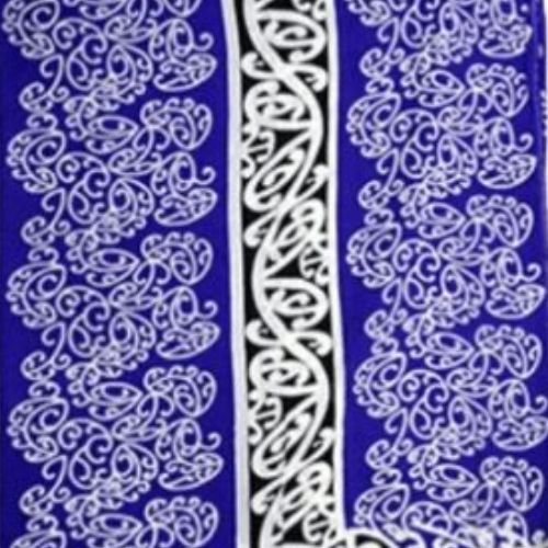Sarong Kowhaiwhai - Purple White
