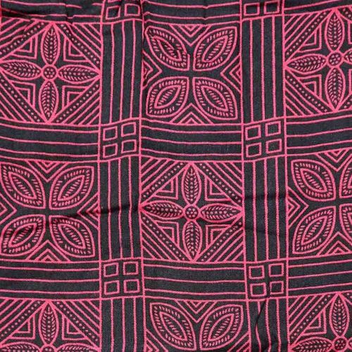 Sarong Pacifica Fine Print - Red & Black