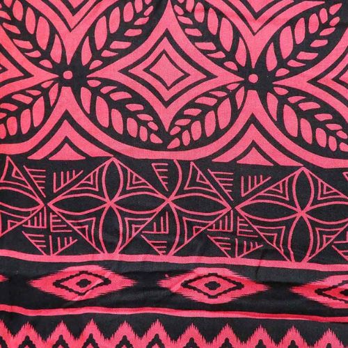 Sarong Pacifica Bold Print - Red & Black