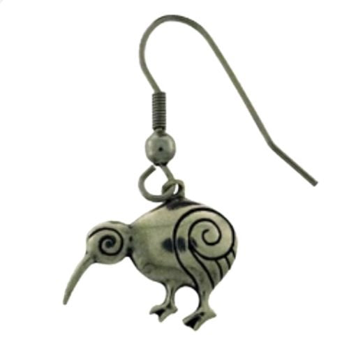 Kiwi/Koru Pewter Earrings
