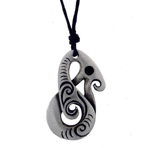 Manaia Pewter Pendant Right