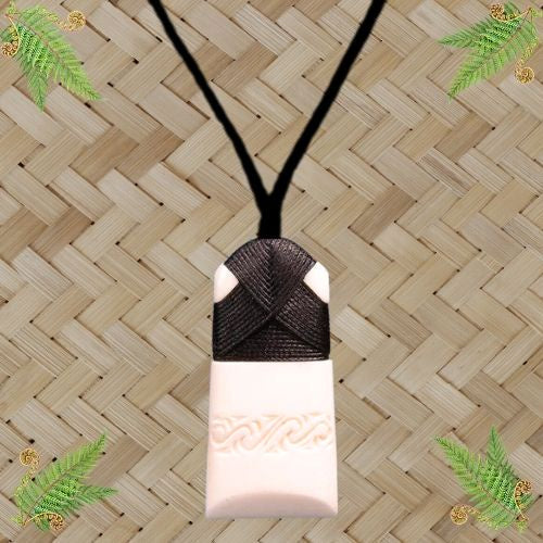 Bone Engraved Toki Pendant - Small
