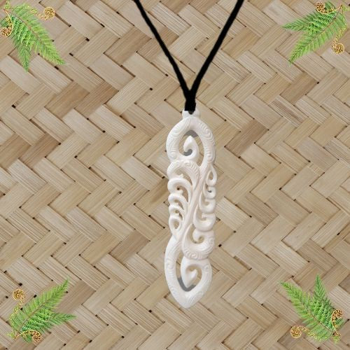 Koru Family Bone Pendant - 140mm