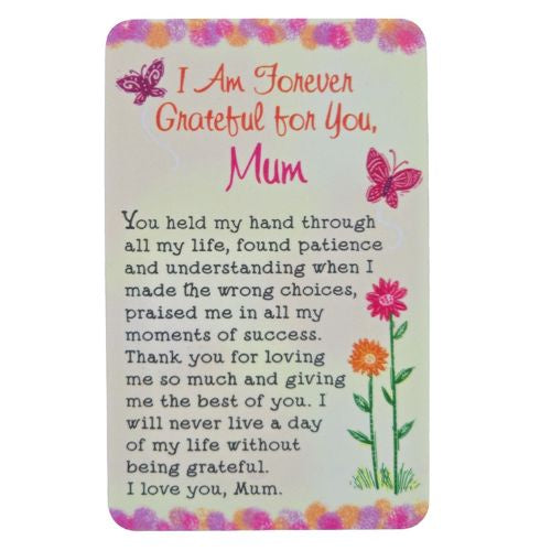 Grateful Mum Wallet Card