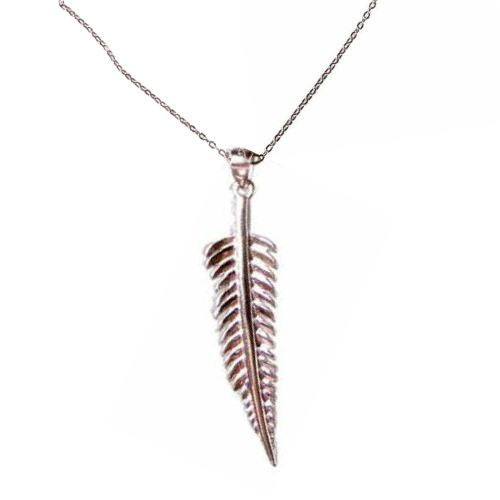 Sterling Silver Fern Pendant.