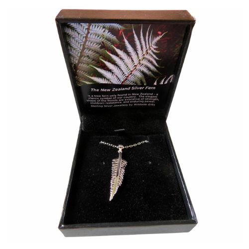 Sterling Silver Fern Pendant.