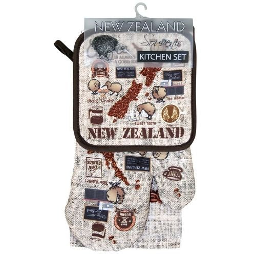 Coffee Kiwis Kitchen Set 3pk