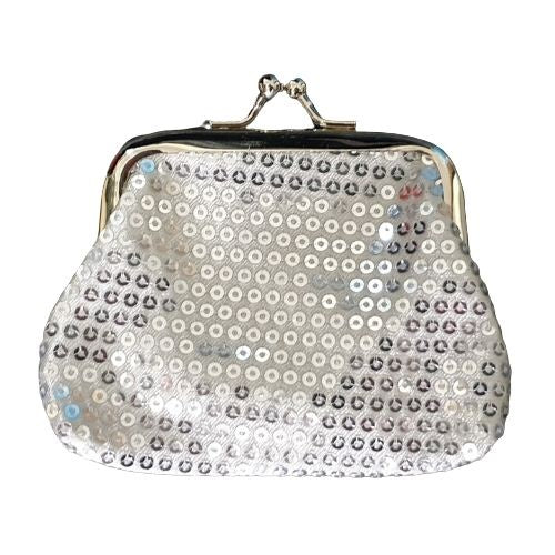 Shimmer Coin Purse - White