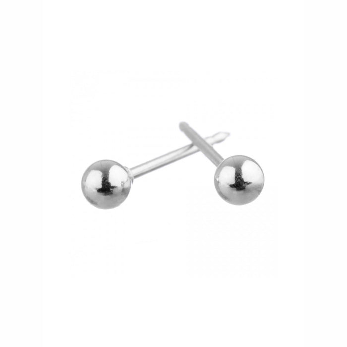 Ball Stud Earrings - Sterling Silver - 6mm
