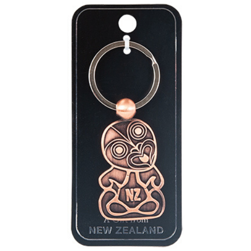 Tiki Metal Keyring Copper