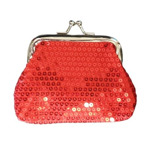 Shimmer Coin Purse - Red