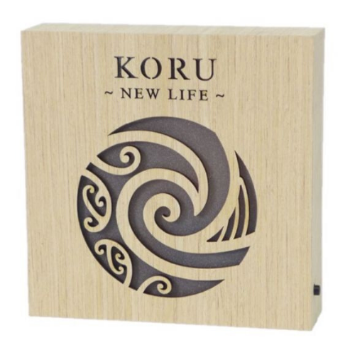 Koru New Life Wooden LED Block