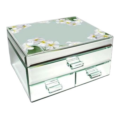 Emerald Flowers Jewellery Box - Large