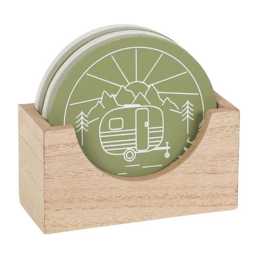 Camping Coaster Set of 4