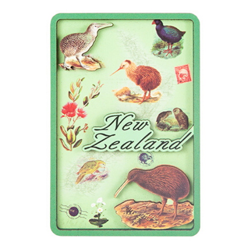 Birds & Flowers Magnet Green