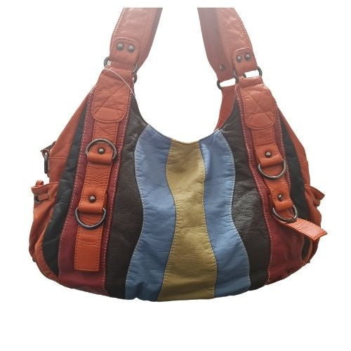 Orange Multi Stripe Handbag
