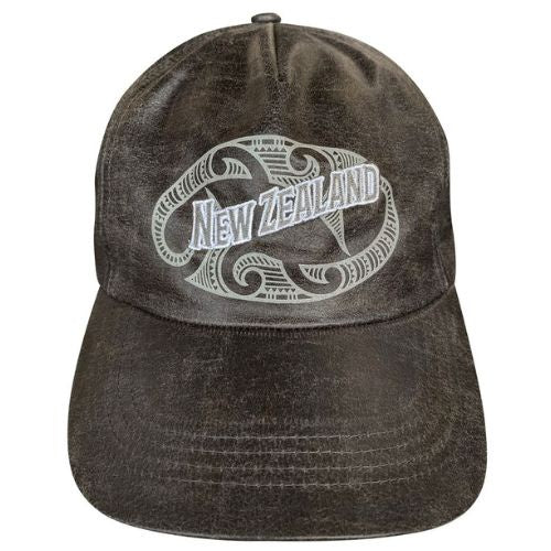 Tattoo Swirl Oil Skin Cap - Charcoal