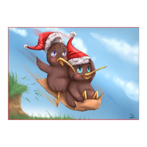 Sophie Blokker Christmas Card - Christmas Kiwis Cardboard