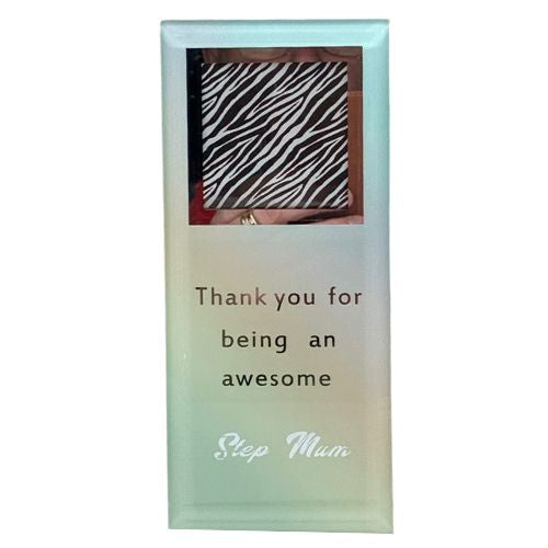 My Step Mum Glass Plaque