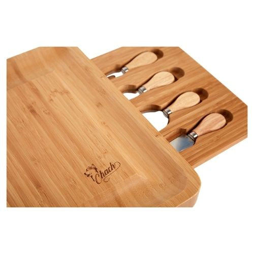 Bamboo Cheese Board with Drawers