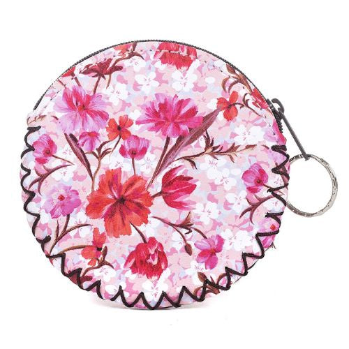 Flowers Round Coin Purse