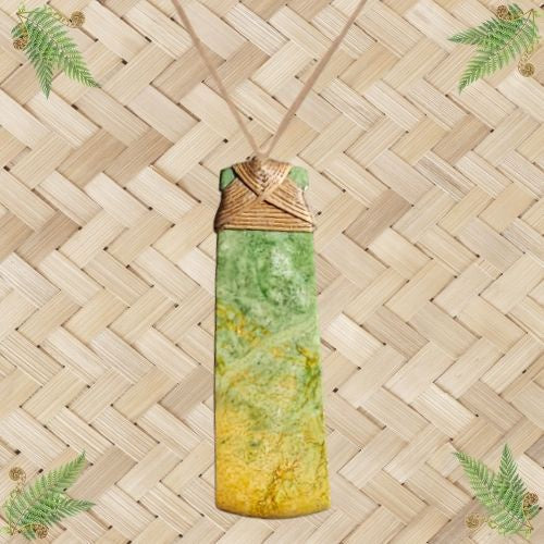 NZ Greenstone Toki Pendant - 86mm