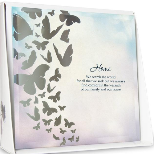 Home Silver Silhouette Plaque