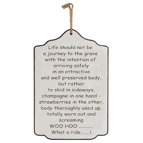 Life's Journey Sign