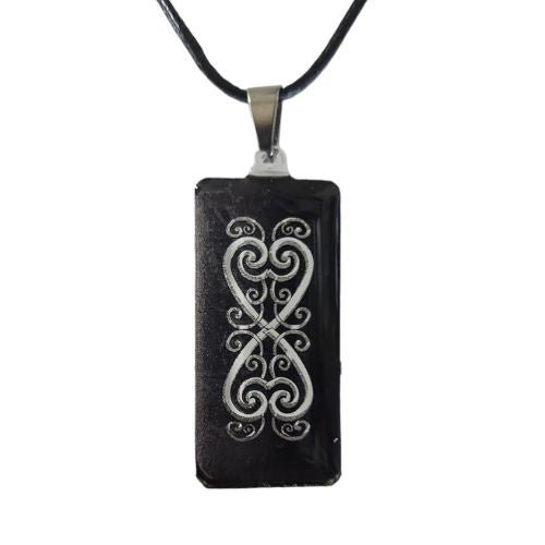 Kowhaiwhai Pendant - Black