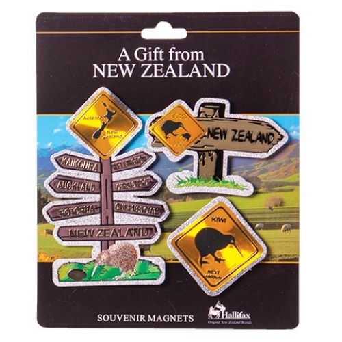 Roadsign Foil Magnet 3pk