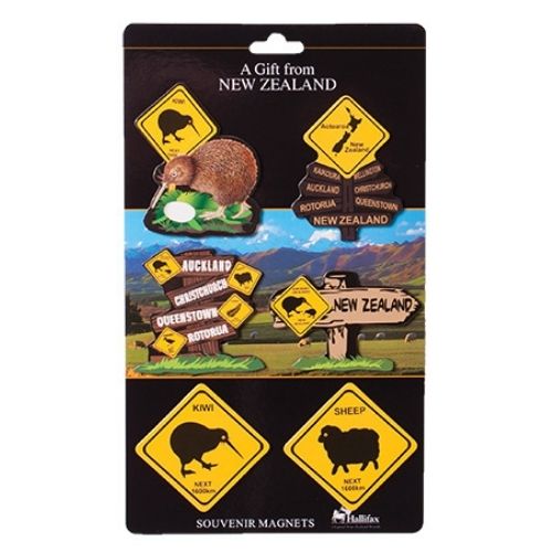 Roadsign Magnet Set 6pk