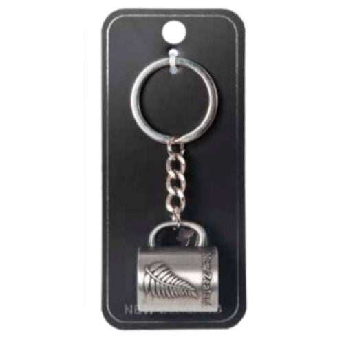 Silver Fern Mug Keyring Copper