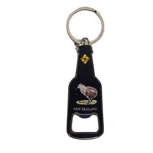 Keyring Bottle Opener Foil New Zealand Kiwi