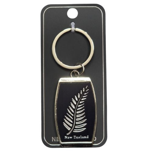NZ Fern Metal Keyring