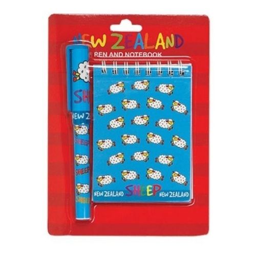 Sheep Notebook & Pen Set Blue